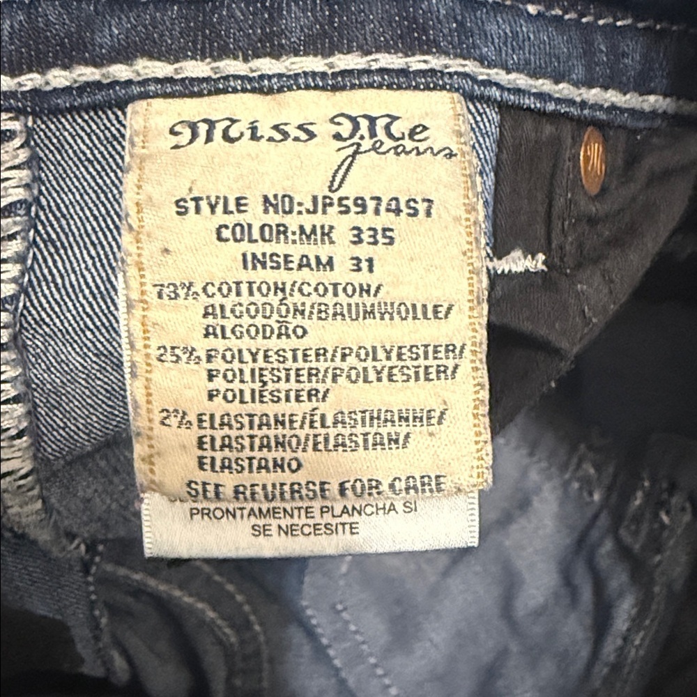 Miss Me Women's Dark Blue Jeans - Picture 9 of 16